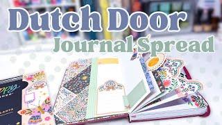 Creative Journal Setup December 2024 [Dutch Door Spread in a B6 Notebook]