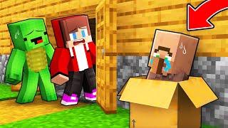 Who Left this Baby Villager outside Mikey and JJ House in Minecraft (Maizen)
