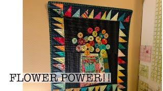 Pot of COLOR made with scraps! - sewing a flower pot