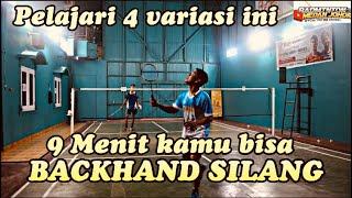 9 MINUTES YOU CAN LEARN QUICKLY CROSS-BACKHAND PLAYING BADMINTON‼️