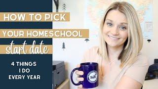 Plan Your Homeschool Start Date | Homeschool Planning | Homeschool Schedule | Home School