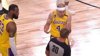 Alex Caruso Gets A Technical Foul for Arguing | Game 4 | Heat vs Lakers