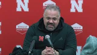 Matt Rhule reacts to Nebraska's loss to Iowa — Nov. 29