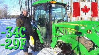 How To Cold Start a John Deere 3039R Diesel Tractor