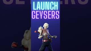 Launch In The Air Using Geysers - Fortnite Quest #Shorts