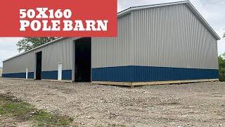 POLE BARN SHOP - 8,000 Sq Feet (50x160)