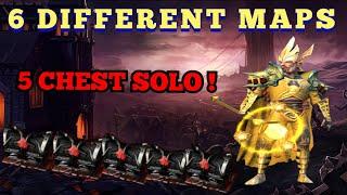 DRAKENSANG - 5 CHESTS SOLO ON 6 DIFFERENT DRACANIAN MAPS!!