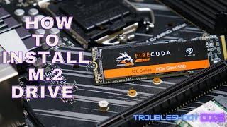 Installing an m.2 NVME drive