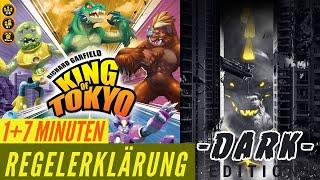 King of Tokyo Regeln Anleitung Brettspiel Würfelspiel - Dark Edition