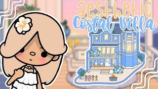 Aesthetic Coastal Villa🩵 [aesthetic house design] in Toca Life World