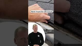 Roof inspection reveals this! #homeinspection #contractors