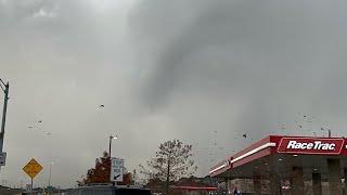 Storm produced funnel cloud near the DFW Airport - 12/16/2024