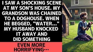 I found my grandson chained to a doghouse at my son's home. Then my husband did something terrifying