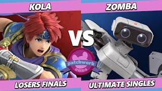 Patchwork 2024 LOSERS FINALS - Zomba (ROB) Vs. Kola (Roy) Smash Ultimate - SSBU