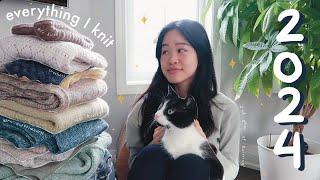 Everything I Knit in 2024 (w/ TRY ON) | 2nd year of knitting | 5 Test Knits, 4 Gift Knits | 17 FOs