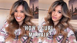 HOW I CURL MY HAIR *beachy waves* | Julienne Nemenzo