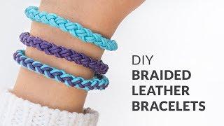 DIY Round Braid Leather Friendship Bracelets | Curly Made