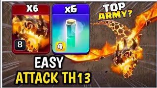 Th13 Super Dragon Attack Strategy With Zap Spell | Best Th13 Attack Strategy ! Th13 Clone Attack