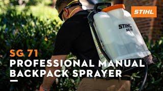 SG 71 Professional Backpack Sprayer | STIHL