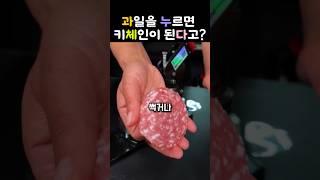 키위가 키체인이 된다고?!   #키위키체인 #프레스기계 #DIY #신기한발명 #진짜가짜