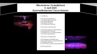 Efterskolerne i Sydøstjylland Gymnastikstævnet i Forum Horsens 4. april 2024 Del 1.