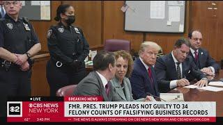 CBS2's Alice Gainer on former president Donald Trump's arraignment