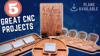 5 Great CNC Projects  |   CNC Plans Available