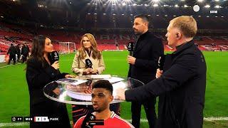 Manchester United vs PAOK 2-0 Paul Scholes reaction to Ruud van Nistelrooy interview amad diallo