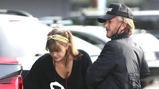 Sean Penn And Wife Leila George Scarf Lunch In The Bed Of His Truck