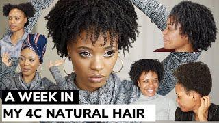 How I care and revive a wash & Go for 8 days! 4C Hair