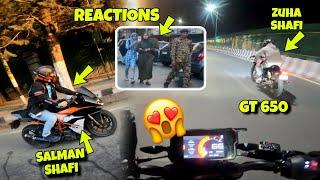 Night Ride ️ GT 650 vs RC 390 vs Duke 390 | Crazy Public Reactions