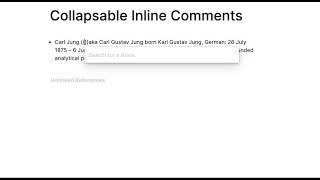 How to make collapsable inline comments in RoamResearch - [[Roam Tips]]