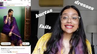 a myntra haul where i took your advice and it was superrr (!!!) | kurtas, dresses and pants