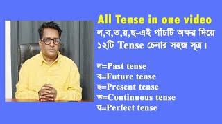 ল,ব,ত,য়,ছ- এই পাঁচটি অক্ষর দিয়ে ১২ টি Tense চেনার সহজ সূত্র।