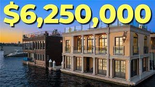 Tour a Breathtaking $6,250,000 Luxury Floating Home on Seattle's Lake Union