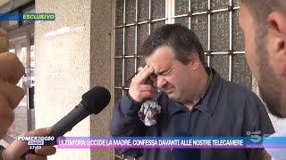 Uomo confessa 0micidio in diretta a Pomeriggio 5 la scena chock