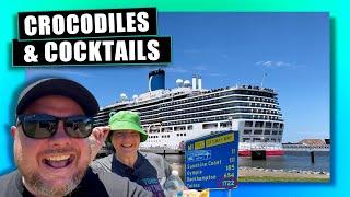 Nicole Got Close to a Croc! - Ep 1 Cairns Cruise Holiday Ben's Worx Vlog