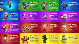 All 82 Brawlers Unlock Animation with New Berry & Clancy! - Brawl Stars