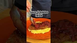 Sauce échalotes twisté #moutarde #cassis #confiture #mustard #jam