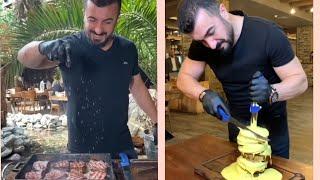 Ercan Steakhouse show that makes Czn Burak and Nusret (saltbae) jealous. Amazing #steak #saltbae