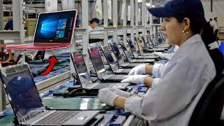 Laptop manufacturing process ..|factory production line laptop | laptop factory