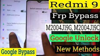 Redmi 9 (M2004J19G) FRP Bypass 2024/Google Account Unlock/Redmi 9 FRP Unlock  Without PC |