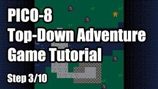 PICO-8 Top-Down Adventure Game Tutorial - Step 3/10