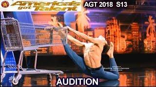 David Pereira Contortionist Dancer Mel Thought was a Chicken America's Got Talent 2018 Audition AGT