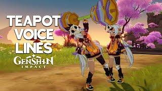 Iansan Teapot Short Voice Lines - Dialogues | Genshin Impact