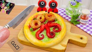 Squid Game 2 Cooking ChallengeUltimate Making Miniature Seafood Pizza | Level Max 5 Times Challenge