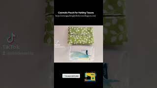 Cosmetic Pouch For Holding Tissues