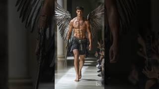 Fallen Angel Male Models Runway AI Fashion #aimodel #mensfashion #malemodel