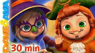  Five Little Kittens - Halloween Songs | Baby Songs by Dave and Ava | Nursery Rhymes 