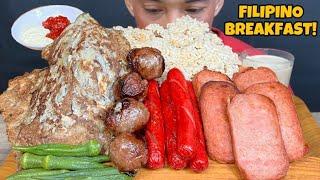 Spam,Longanisa,Hotdog,Tortang Talong at Kape Mukbang Asmr | Pinoy ALMUSAL Mukbang Philippines